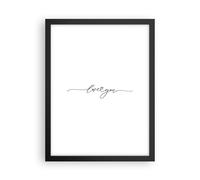 Affiche Poster 30x40cm Tableaux Image Photo Je t'aime manuscrit Wall Art