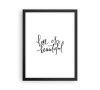 Affiche Poster 30x40cm Tableaux Image Photo La vie est belle Wall Art Decoration