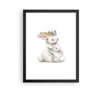 Affiche Poster 30x40cm Tableaux Image Photo Lapin Lièvre Enfants Wall Art