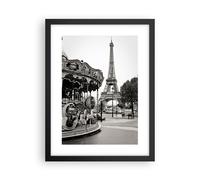 Affiche Poster 30x40cm Tableaux Image Photo Manège Tour Eiffel Wall Art