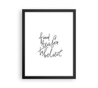 Affiche Poster 30x40cm Tableaux Image Photo Manuscrit devise croire Wall Art
