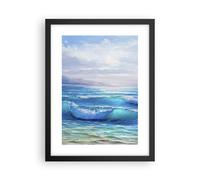 Affiche Poster 30x40cm Tableaux Image Photo mer vague mouette Wall Art