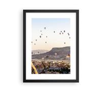 Affiche Poster 30x40cm Tableaux Image Photo montagnes montgolfière vol Wall Art
