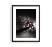Affiche Poster 30x40cm Tableaux Image Photo Musicien Saxophoniste Noir Wall Art