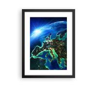 Affiche Poster 30x40cm Tableaux Image Photo Nuit espace monde vue Wall Art