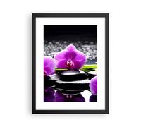 Affiche Poster 30x40cm Tableaux Image Photo Orchidée nature eau fleur Wall Art