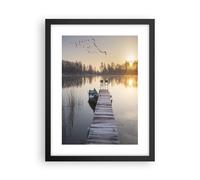 Affiche Poster 30x40cm Tableaux Image Photo Pont Ouest Le Soleil Wall Art