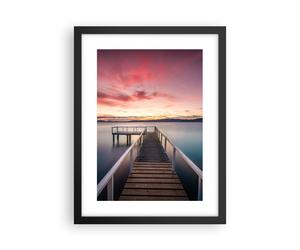 Affiche Poster 30x40cm Tableaux Image Photo Pont Rose Ciel Wall Art Decoration