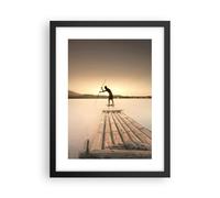 Affiche Poster 30x40cm Tableaux Image Photo Radeau Ouest Le Soleil Wall Art