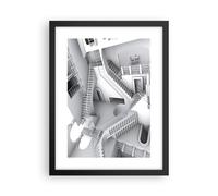 Affiche Poster 30x40cm Tableaux Image Photo Science Illusion Escaliers Wall Art