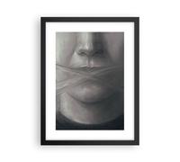 Affiche Poster 30x40cm Tableaux Image Photo Symbole Bouche Discours Wall Art