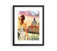 Affiche Poster 30x40cm Tableaux Image Photo Venise pont eau Wall Art Decoration