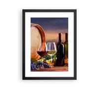 Affiche Poster 30x40cm Tableaux Image Photo vin vignoble été Wall Art Decoration