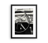 Affiche Poster 30x40cm Tableaux Image Photo Volant Voiture Vintage Wall Art