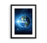 Affiche Poster 30x40cm Tableaux Image Terre Univers Etoiles Galaxie Wall Art
