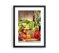 Affiche Poster 30x40cm Tableaux La nourriture les légumes le brocoli la viande