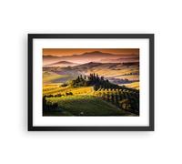 Affiche Poster 40x30cm Tableaux Image Agriculture ferme toscane vignoble Art