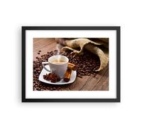 Affiche Poster 40x30cm Tableaux Image Café noir petit déjeuner chocolat Art