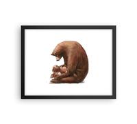 Affiche Poster 40x30cm Tableaux Image Ours Ours En Peluche Pour Enfants Art