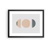 Affiche Poster 40x30cm Tableaux Image Photo Abstraction Roue Demi-cercle Art