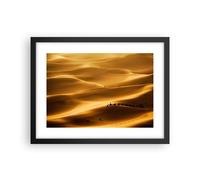 Affiche Poster 40x30cm Tableaux Image Photo Afrique sahara chameau paysage Art
