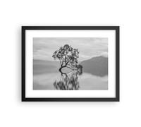 Affiche Poster 40x30cm Tableaux Image Photo Arbre Symétrie Lac Wall Art