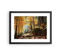Affiche Poster 40x30cm Tableaux Image Photo Automne montagne forêt nature Art