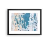 Affiche Poster 40x30cm Tableaux Image Photo Bleu Peintures Arrière Plan Wall Art