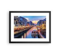 Affiche Poster 40x30cm Tableaux Image Photo Canal Grande Soir Wall Art