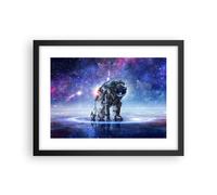 Affiche Poster 40x30cm Tableaux Image Photo cosmonaute espace Wall Art