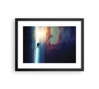 Affiche Poster 40x30cm Tableaux Image Photo Cosmos Astronaute Planète Wall Art