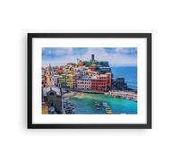 Affiche Poster 40x30cm Tableaux Image Photo Couleurs Bâtiments Italie Wall Art
