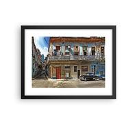 Affiche Poster 40x30cm Tableaux Image Photo Cuba La Havane Balcon Wall Art