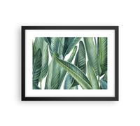 Affiche Poster 40x30cm Tableaux Image Photo Exotique Feuilles Vert Wall Art