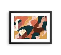 Affiche Poster 40x30cm Tableaux Image Photo Femmes Multiculturalisme Moderne Art