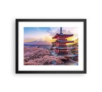 Affiche Poster 40x30cm Tableaux Image Photo Fuji Choreito Pagode Wall Art