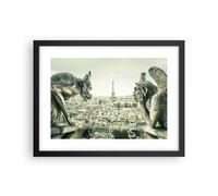 Affiche Poster 40x30cm Tableaux Image Photo Gargouilles Paris Notre-Dame Art