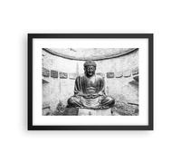 Affiche Poster 40x30cm Tableaux Image Photo Japonais Bouddha Statue Wall Art