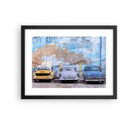 Affiche Poster 40x30cm Tableaux Image Photo La Havane Ancien Voitures Wall Art