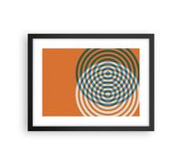 Affiche Poster 40x30cm Tableaux Image Photo L'Abstraction Moderne Cercles Art