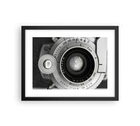 Affiche Poster 40x30cm Tableaux Image Photo Lentille Noir Et Blanc Vintage Art