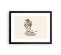 Affiche Poster 40x30cm Tableaux Image Photo Ligne Art Boho Wall Art Decoration