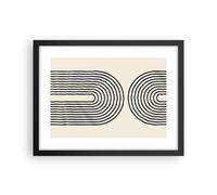 Affiche Poster 40x30cm Tableaux Image Photo Lignes Ovale Minimalisme Wall Art