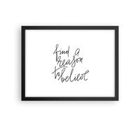 Affiche Poster 40x30cm Tableaux Image Photo Manuscrit devise croire Wall Art