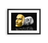 Affiche Poster 40x30cm Tableaux Image Photo Masque théâtre scène acteur Wall Art