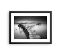 Affiche Poster 40x30cm Tableaux Image Photo mer pont paysage nature Wall Art