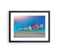 Affiche Poster 40x30cm Tableaux Image Photo Navire Plage Perspective Wall Art