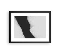 Affiche Poster 40x30cm Tableaux Image Photo Noir Poussière Blanc Wall Art