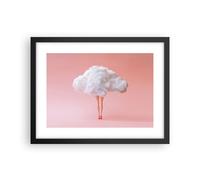 Affiche Poster 40x30cm Tableaux Image Photo Nuage Jambe Surréalisme Wall Art