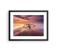 Affiche Poster 40x30cm Tableaux Image Photo Łódź Ouest Le Soleil Wall Art